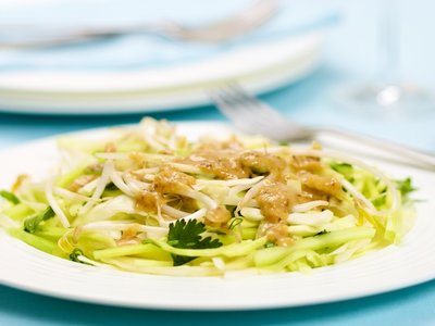 Cabbage Cucumber Salad with Tamarind Dressing