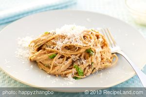 Spaghetti with Tomato Ricotta Sauce