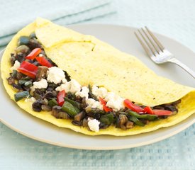 Egg Pancake with Vegetables and Feta