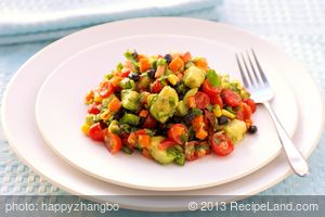 Black Bean, Corn and Bell Pepper Salad
