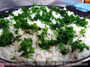 Lemon Cashew Rice (Nibu Daar Pullao)