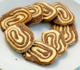 Peanut Butter and Chocolate Pinwheel Cookies