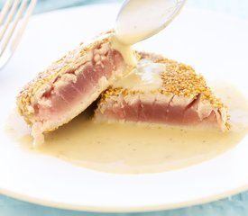 Sesame Crusted Ahi Tuna and Wasabi Beurre Blanc