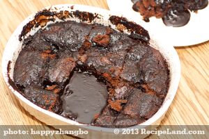 Denver Chocolate Pudding Cake (Healthier Version) recipe