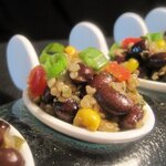 South American Quinoa and Black Beans (amuse bouche)