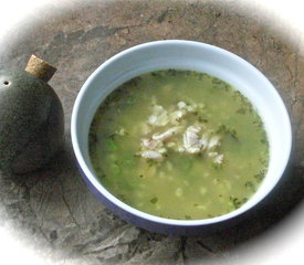 Garlic and Fava Beans Soup