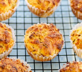 Whole Wheat Cheesy Bacon Muffins