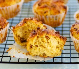 Whole Wheat Cheesy Bacon Muffins