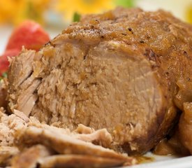 Apple-Glazed Roast Pork- Crockpot