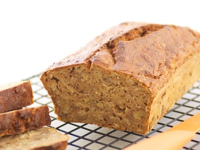 Banana Oats and Walnut Bread