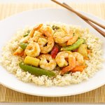 Garlic, Shrimp, and Vegetable Stir-Fry