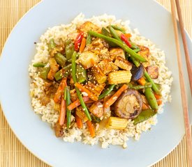 One-Skillet: Spicy Vegetable Stir Fry