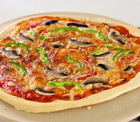 Bell Pepper, Mushroom and Onion Pizza