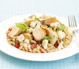 Greek Pasta Salad with Feta and Chicken