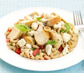 Greek Pasta Salad with Feta and Chicken