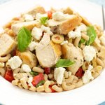 Greek Pasta Salad with Feta and Chicken