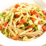 Cheddar Spaghetti Vegetable Salad