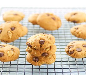 Whole Wheat Peanut Butter Chocolate Chip Cookies