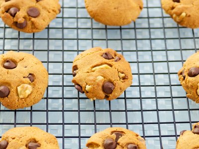 Whole Wheat Peanut Butter Chocolate Chip Cookies