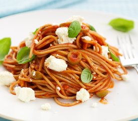 Tomato, Basil and Feta Pasta