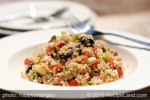 Feta and Mint Bulgur Salad recipe