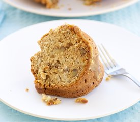 Whole Wheat Fresh Apple and Apple Sauce Cake 