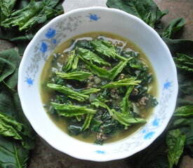 Rich Spinach Soup - Korean Ginchang Sigumchi Kuk