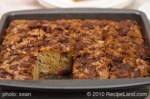 Lunar Rhubarb Cake recipe