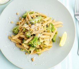 Broccoli Pasta with Lemony-Garlicky Dressing