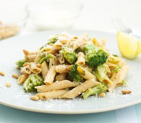 Broccoli Pasta with Lemony-Garlicky Dressing