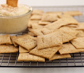 Whole Wheat Parmesan and Olive Oil Crackers