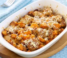 Butternut Squash and Parmesan Custard Bread Pudding