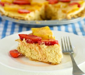 Key Lime Pie with Tropical Fruits