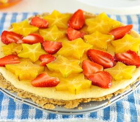 Key Lime Pie with Tropical Fruits