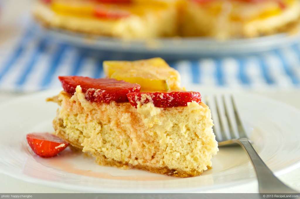 Key Lime Pie with Tropical Fruits recipe