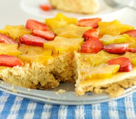 Key Lime Pie with Tropical Fruits