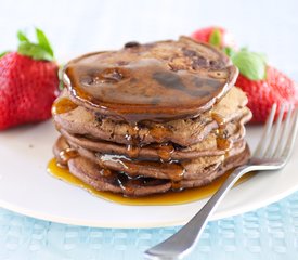 Double Chocolate and Walnut Pancakes