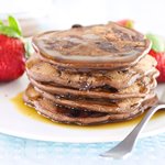 Double Chocolate and Walnut Pancakes