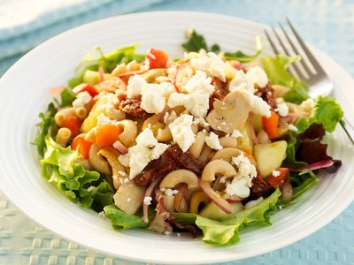 Greek Mac and Cheese Salad