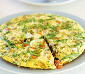 Brussel Sprouts and Green Bean Frittata 