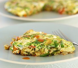 Brussel Sprouts and Green Bean Frittata 