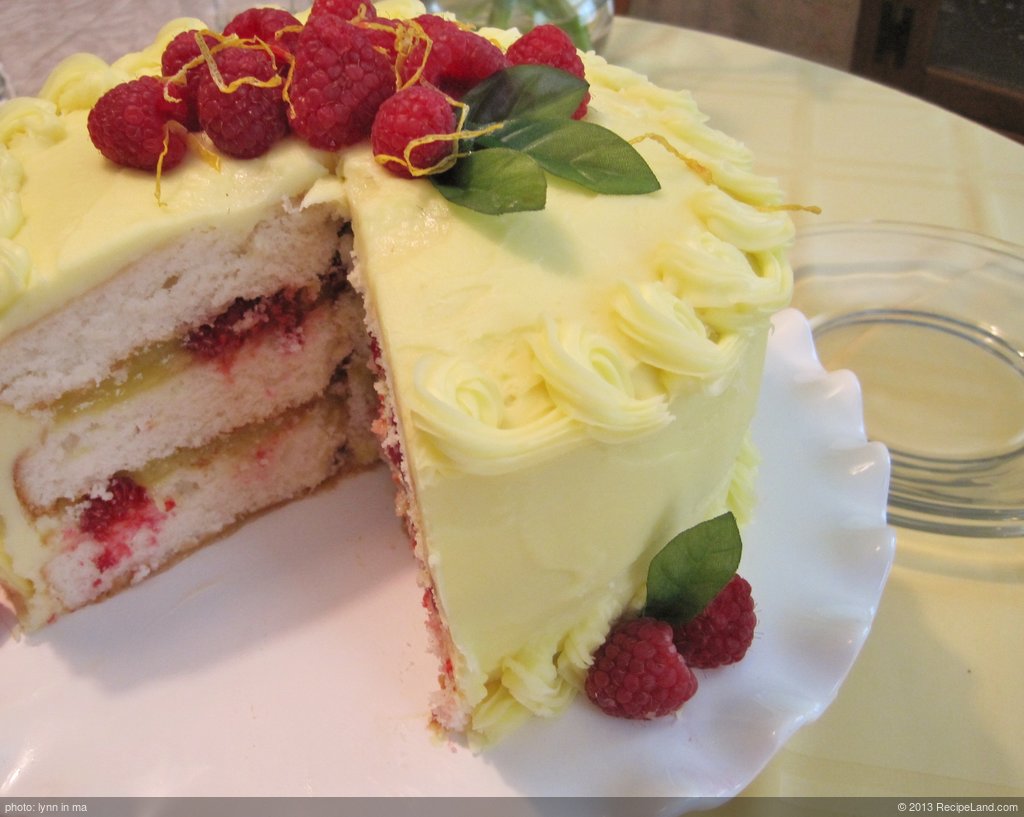 Lemon Snowflake Cake
