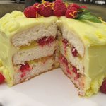 Lemon-Raspberry Easter Cake