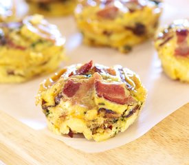 Mini Spinach, Mushroom and Fontina Quiche