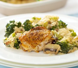 Cheesy Chicken, Rice and Broccoli Casserole