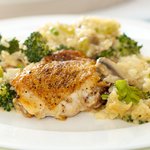 Cheesy Chicken, Rice and Broccoli Casserole