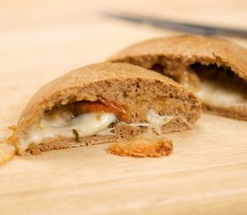 Basil, Cherry Tomato and Mozzarella Stuffed Bread