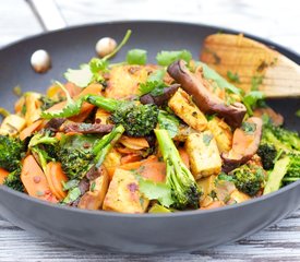 Sichuan Broccoli, Tofu, and Carrot Stir-Fry