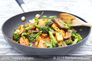 Sichuan Broccoli, Tofu, and Carrot Stir-Fry recipe