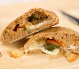 Basil, Cherry Tomato and Mozzarella Stuffed Bread